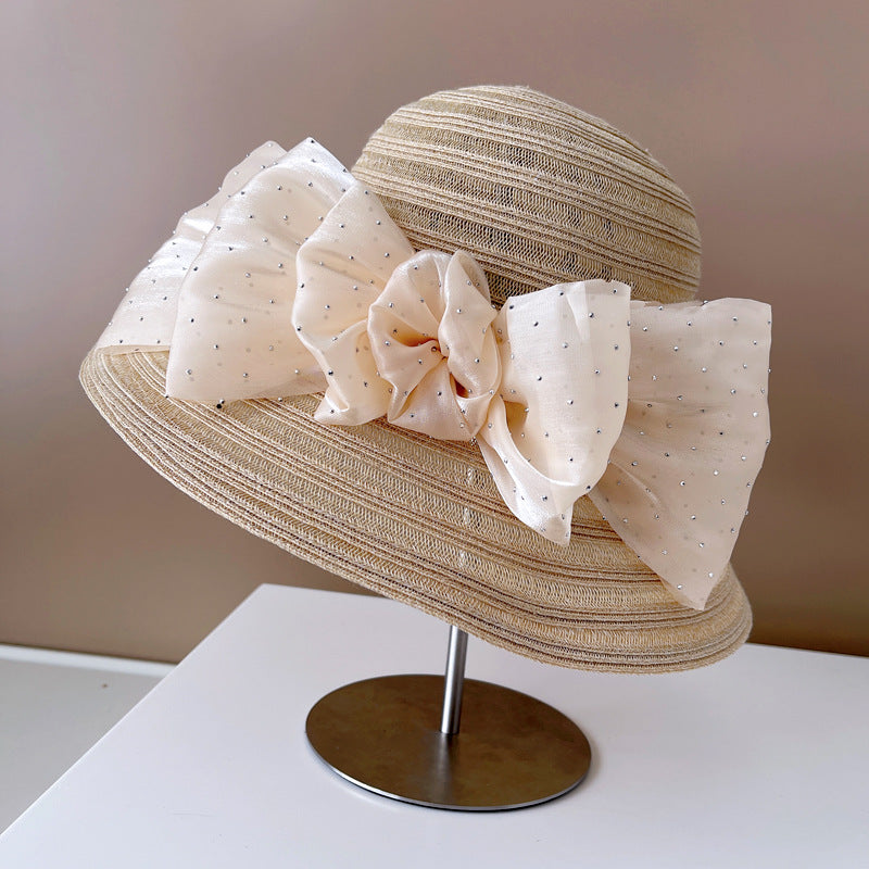 Women's Summer Breathable Sun Protection Light Imitation Linen Straw Hat