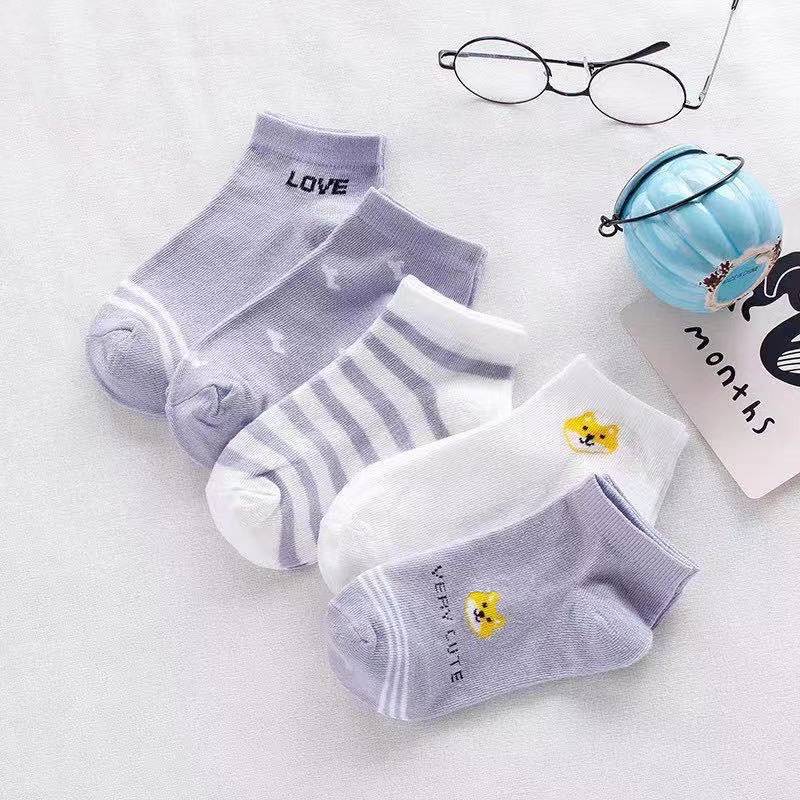 Summer Thin Shallow Mouth Boat Socks Ladies Cotton Socks