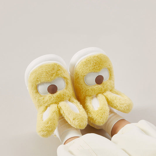 Fashionable Rabbit Children's Cotton Anti-skid Slippers