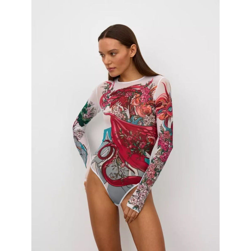 European And American One-piece Bikini Russian Swimsuit