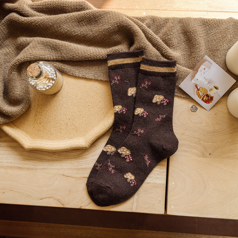 Sen Series Wool Socks New Style Thickened Retro And Lovely