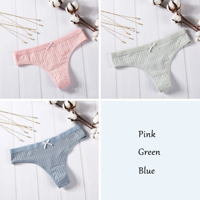 Set G-String Thong Panties   3 Pcs