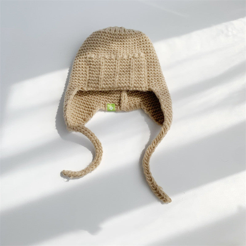 Wind Proof Ear Protection WoolWomen Solid Color