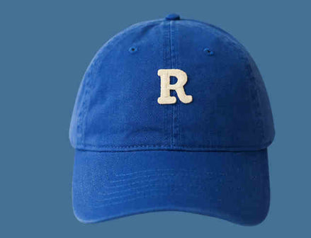 Klein Blue White Knitted Hat Sapphire Blue Woolen Cap