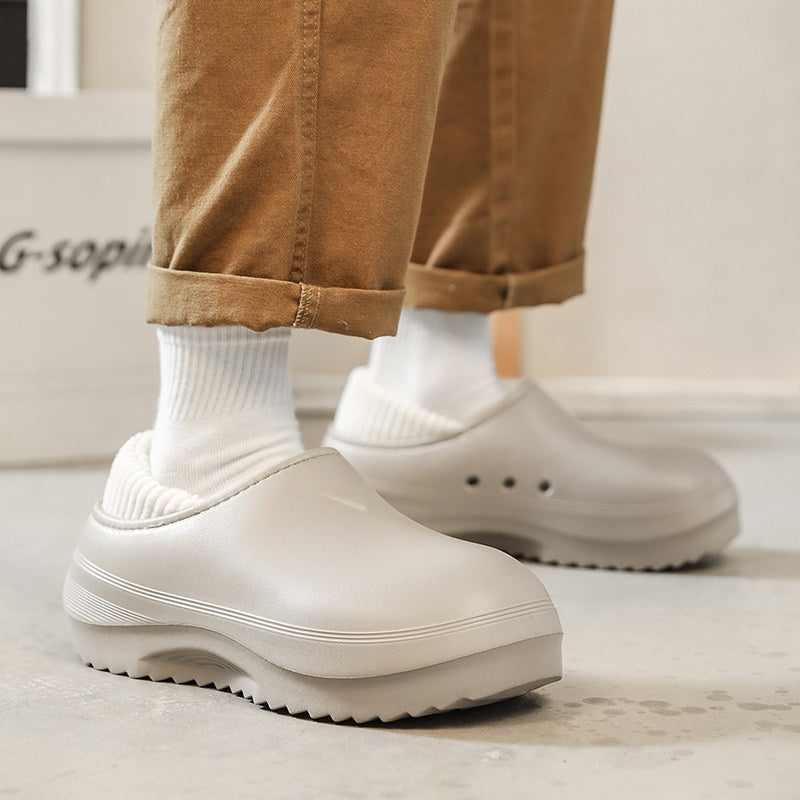Mens Cotton Slippers For Winter Outdoor Wear