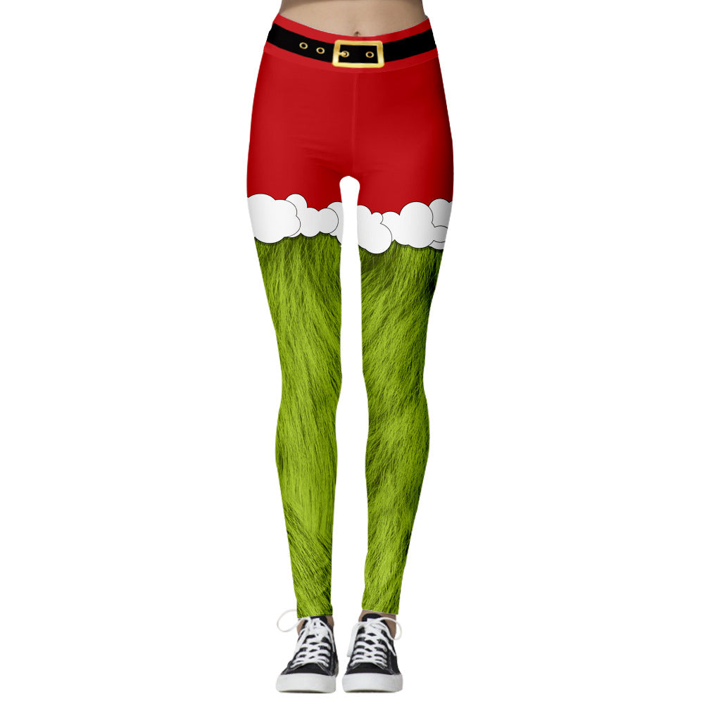 Christmas Digital Printing Women's Stretch Leggings