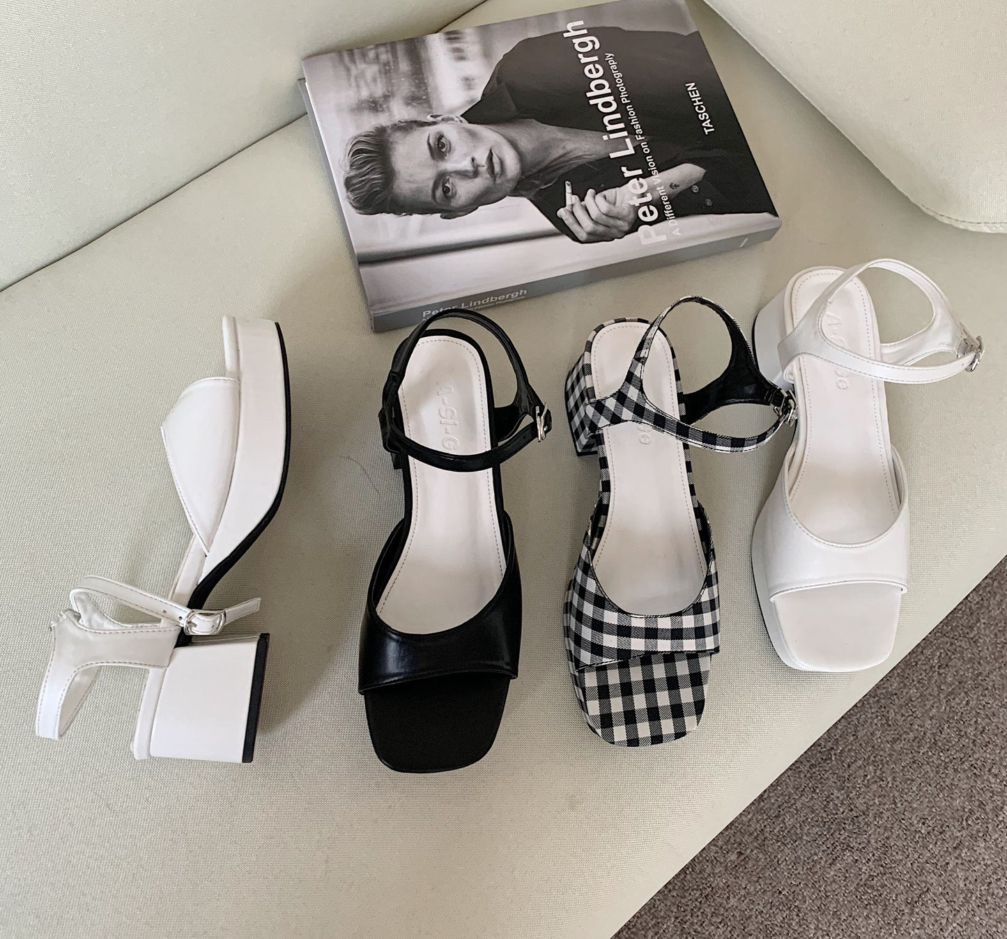 Comfortable Chunky High-heeled Student Sandals