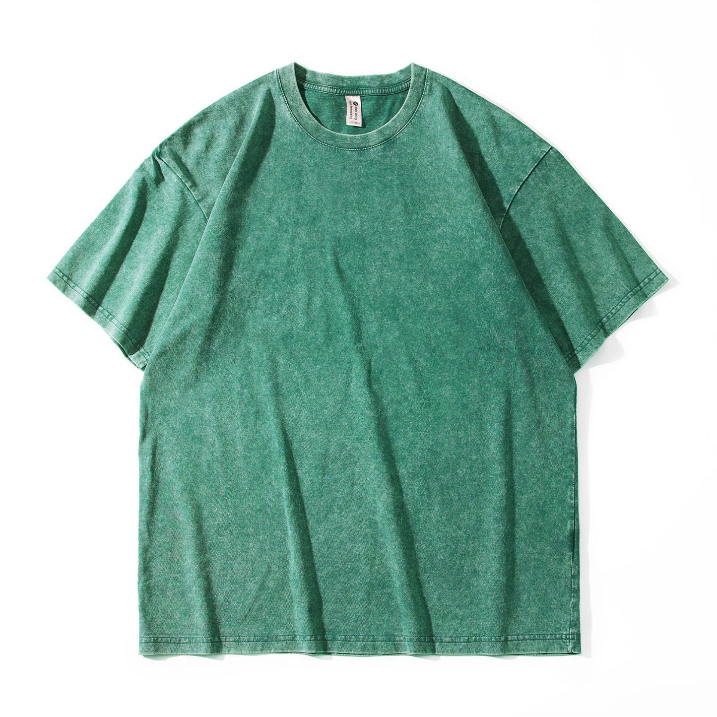 Japanese-style Retro Washed Old Snowflake Cotton Short Sleeve Women