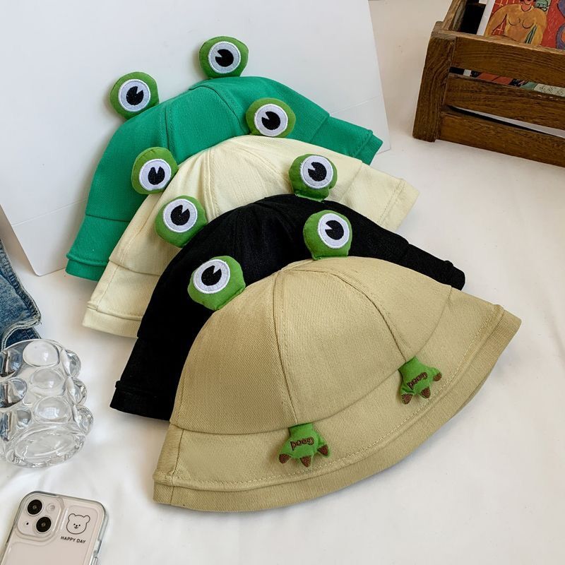 Cute Cartoon Frog Female Fisherman Hat