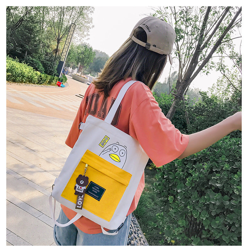 Korean Canvas Messenger Handbag Student Shoulders