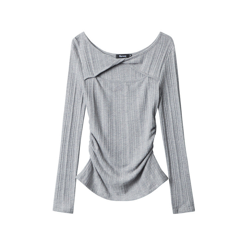 Design Sense Irregular Top Slimming Hot Girl