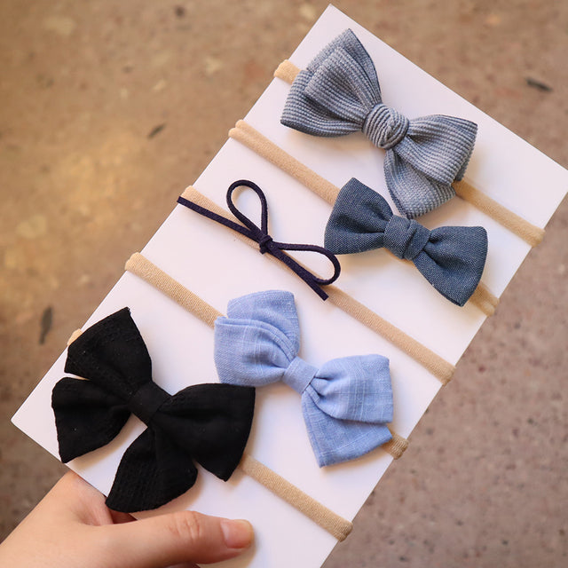 Baby Bow Tie Hair Hoop Nylon
