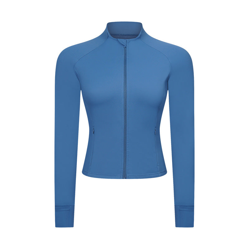 Slim-fit Yoga Wear Long Sleeve Tup Cardigan