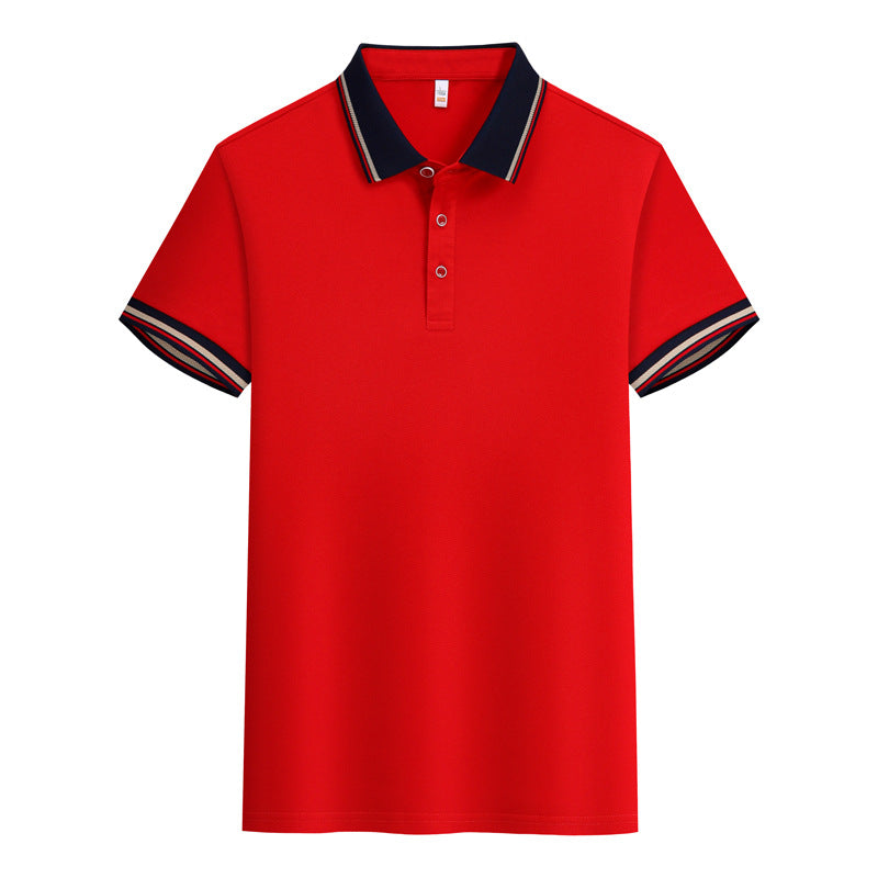 Summer Polo Shirt Solid Color Overalls