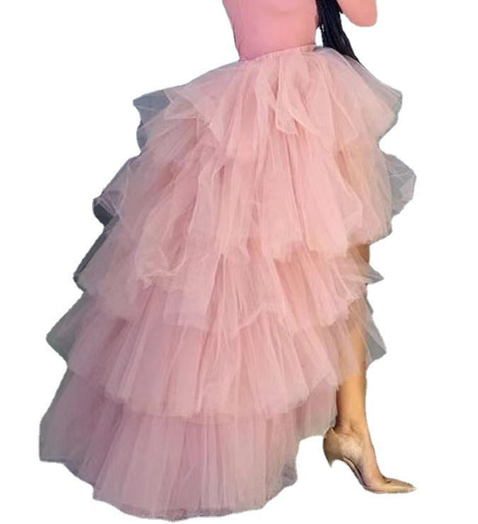 Bubble Skirt Elastic Waist Detachable