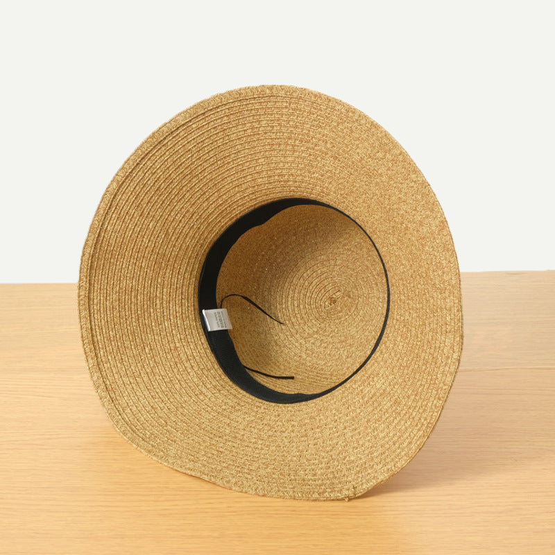 Foldable Bow Shading Beach Sun Protection Straw Hat