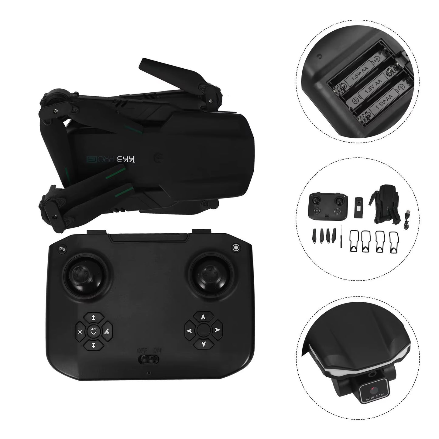 4K Drones RC Quadcopter Mini Foldable Drone 4K Camera Remote Control Helicopter Plane RC Drone Plastic Mini Stunning Videos