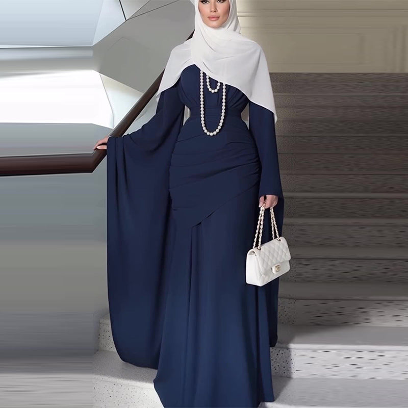 Womens Stylish Fitted Mid-length Long-sleeve Dress