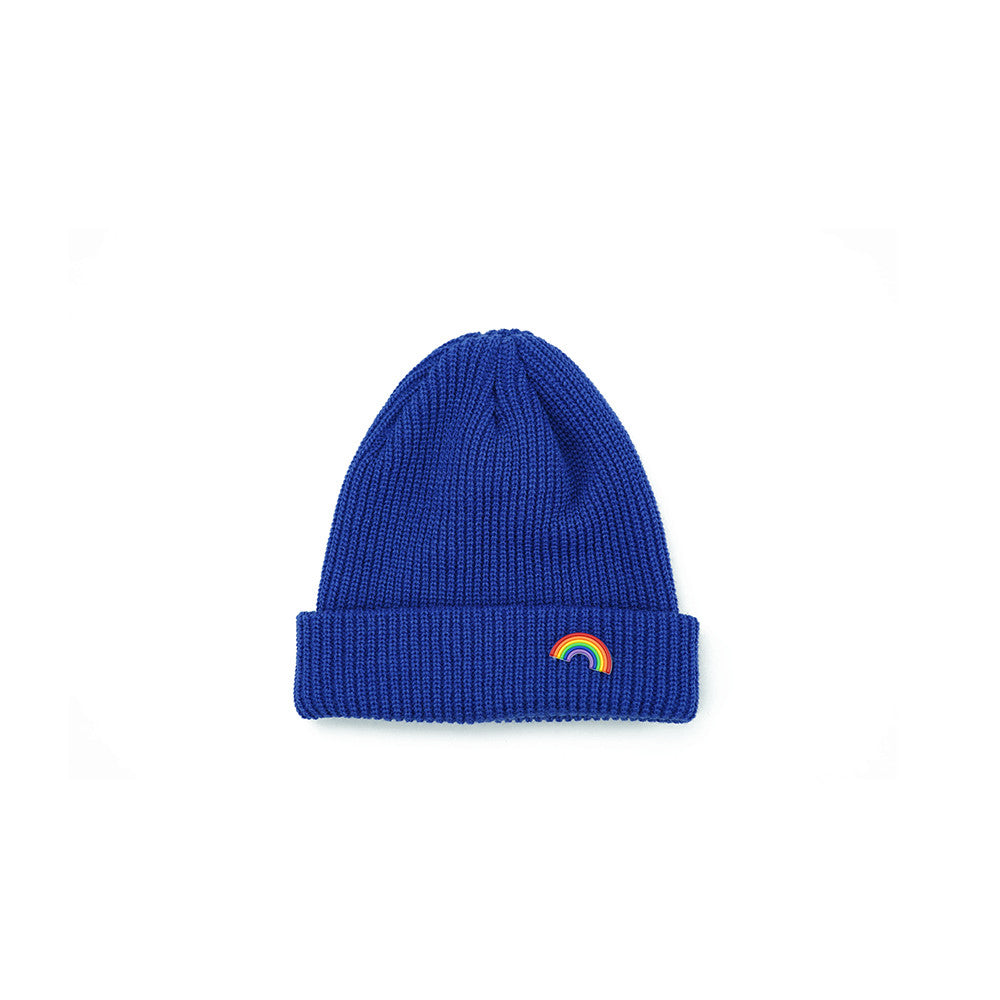Men's And Women's Fashion Rainbow Elastic Warm Hat