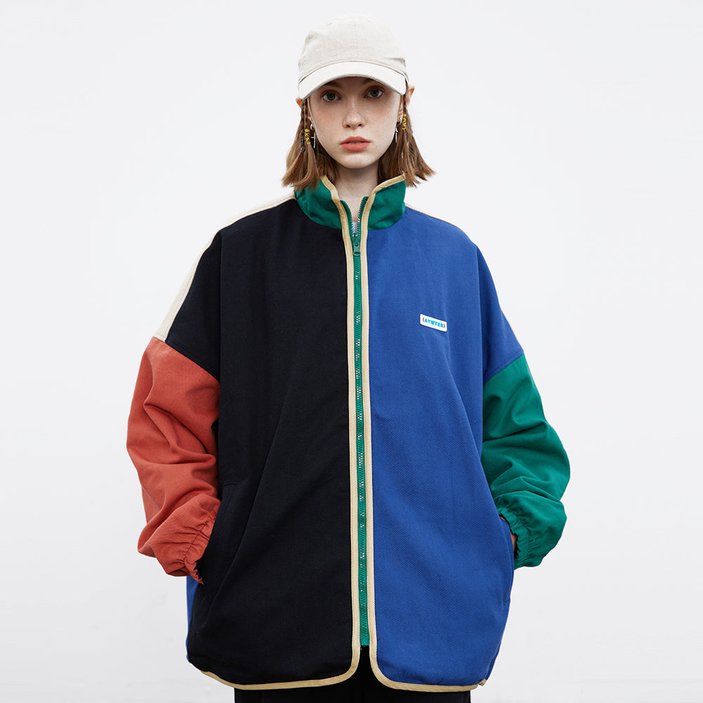 Men's Casual Irregular Multi-color Coat