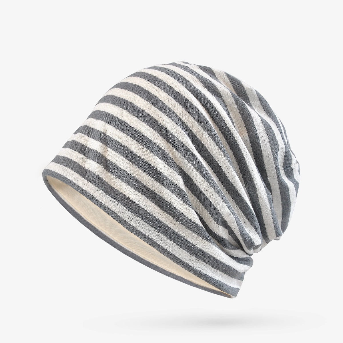 Spring And Summer Thin Cap Sun-proof And Breathable Vintage Stripe All-match Bag Cap