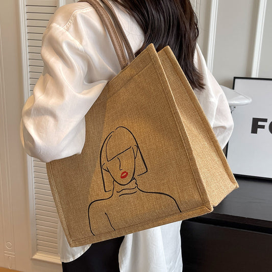 New Ethnic-style Fashionable Mom Bag College Students Tote For Class