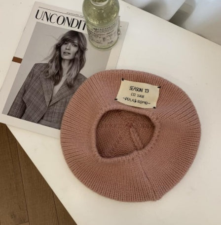 Women's Autumn And Winter Knitted Beret Warm Wool  Yuppie