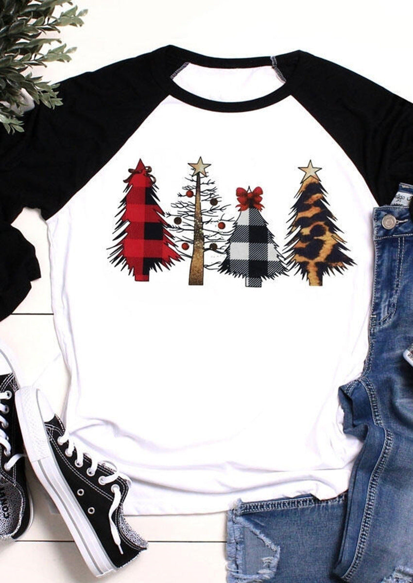Christmas Clothing Women's Printed Wear T-shirt