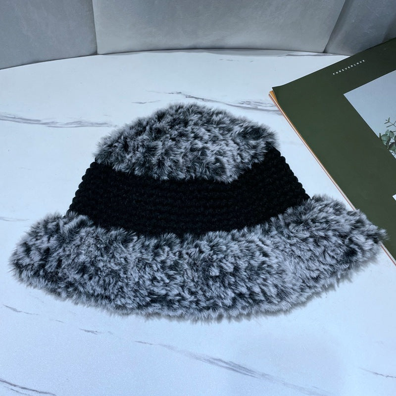 Korean Version Plush Japanese Knitting Wool Fisherman Hat