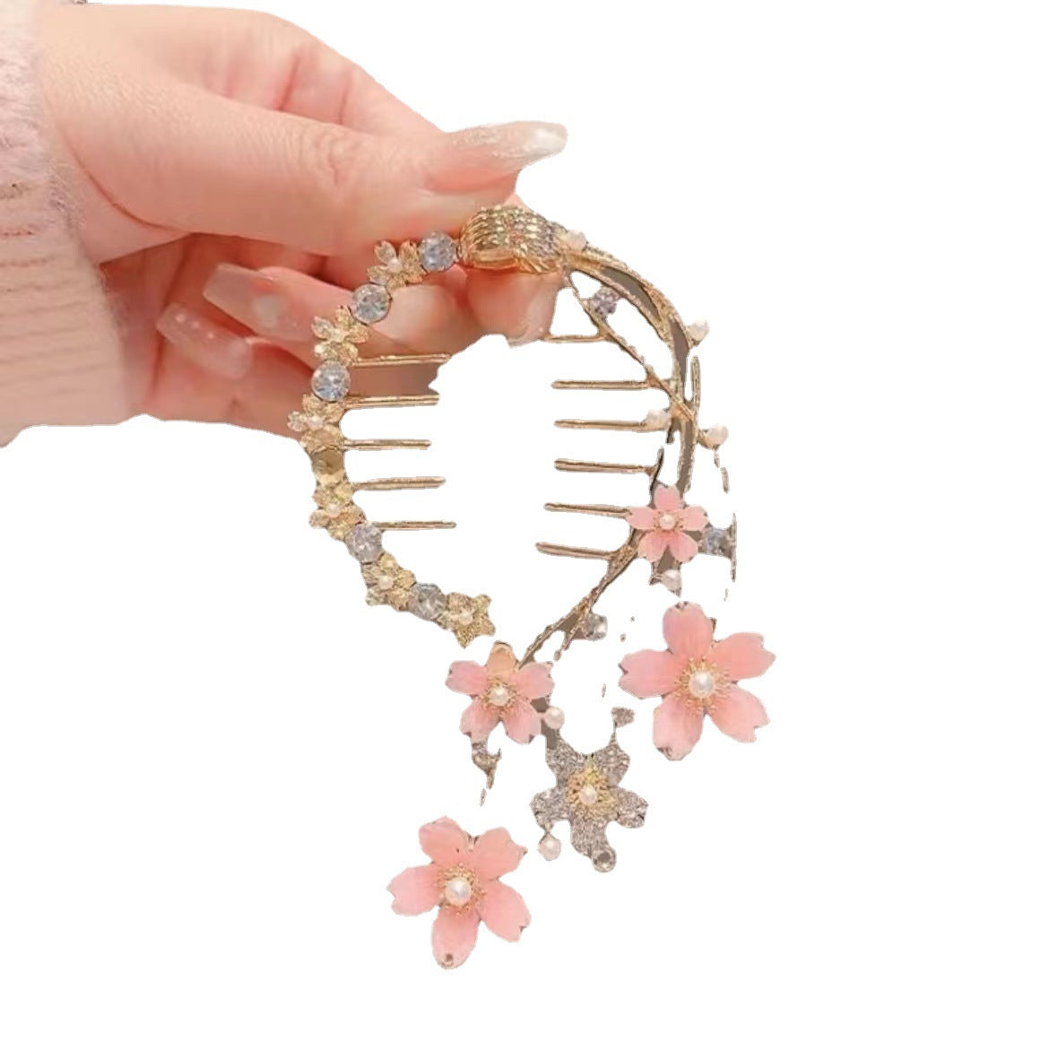 Kirsebærblomst Hårnål Kvindelig Sideklemme