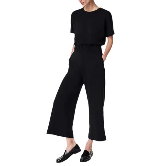 Meget elastisk jumpsuit med elastik i taljen til store kvinder