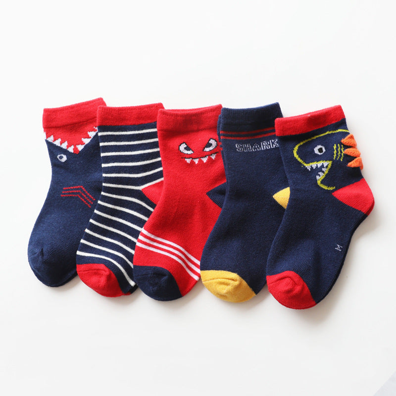 Cartoon Animal Cotton Socks For Boys And Girls