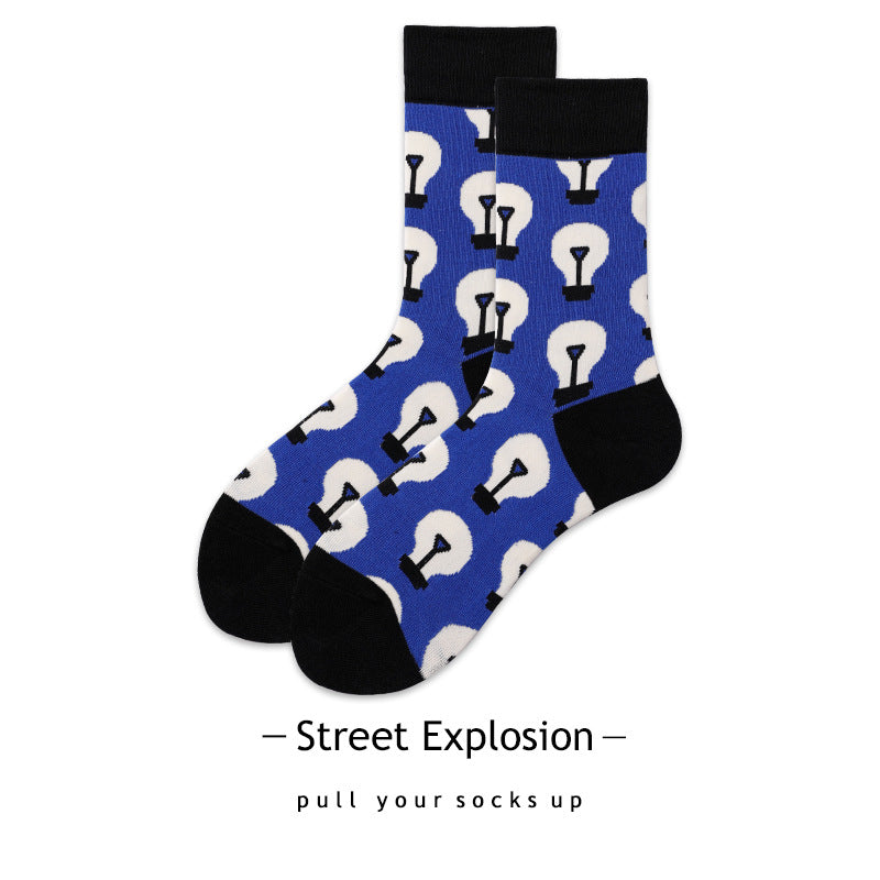 Cartoon Jacquard Sports Skate Socks