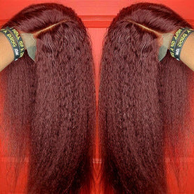 Womens Handwoven Black Long Straight Wig