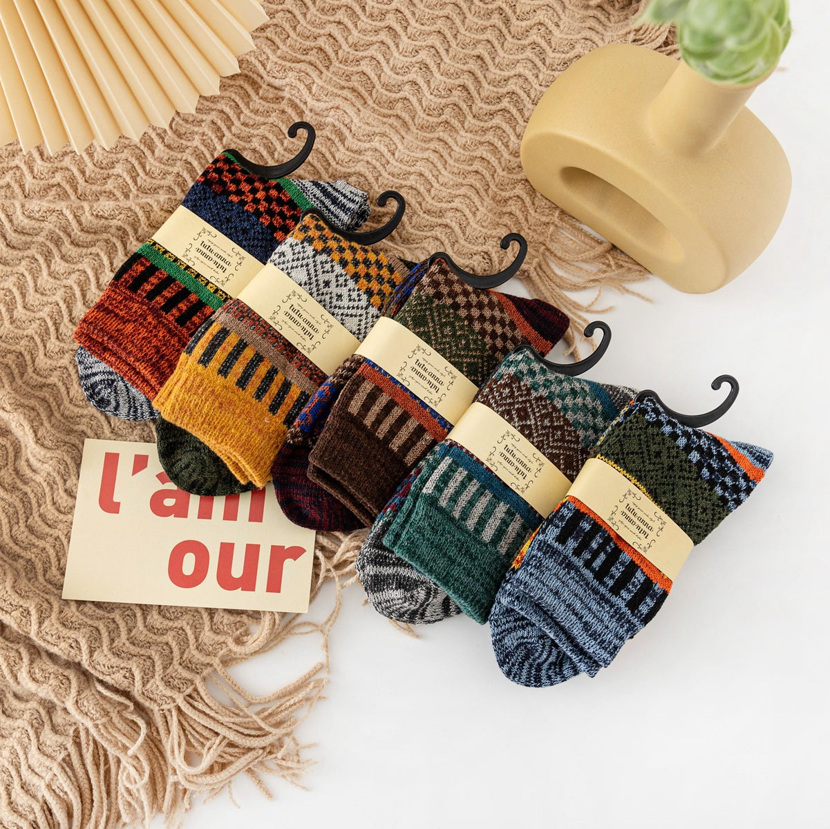 Autumn And Winter Thickening Wool Socks Men And Women