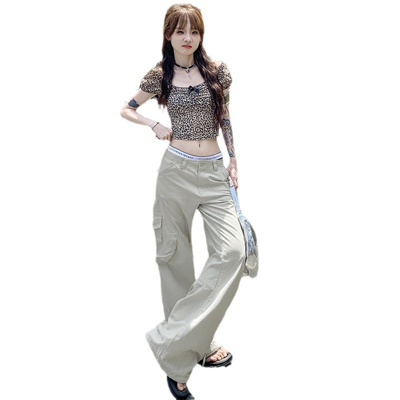 Millennium Hot Girl Drawstring Design Adjustable Overalls