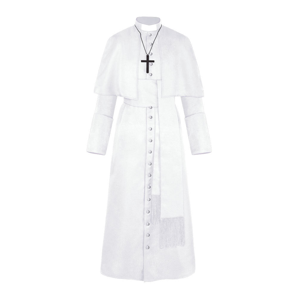 Halloween Priest Medieval Retro Cosplay Costume