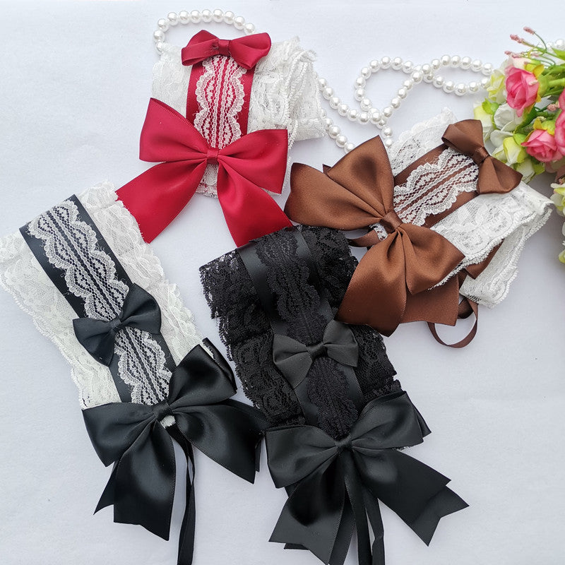 Lolita Headband Headwear Handmade Lace Bow
