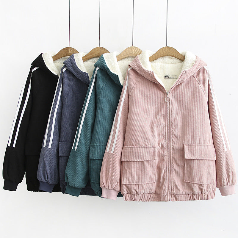 The New Fat MM Was Thin And Velvet Corduroy Corduroy Jacket