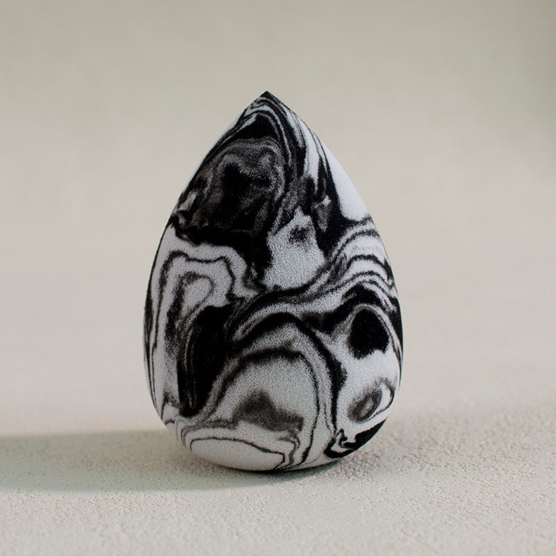 Waterdrop-shaped Beveled Two-tone Beauty Sponge