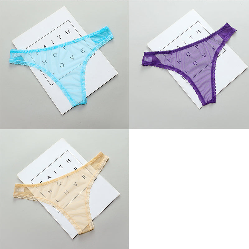 Ladies Fashion Full Transparent Panties T-Line