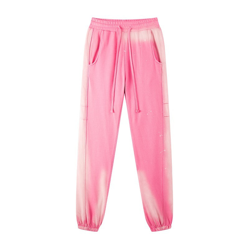 Pure Cotton Terry Hip Hop Street Dance Drawstring Trousers