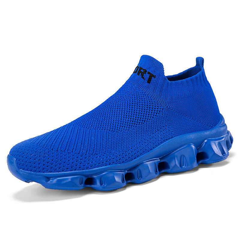 Fly-knit Socks Shoes Soft Bottom Slip On Lovers Shoes
