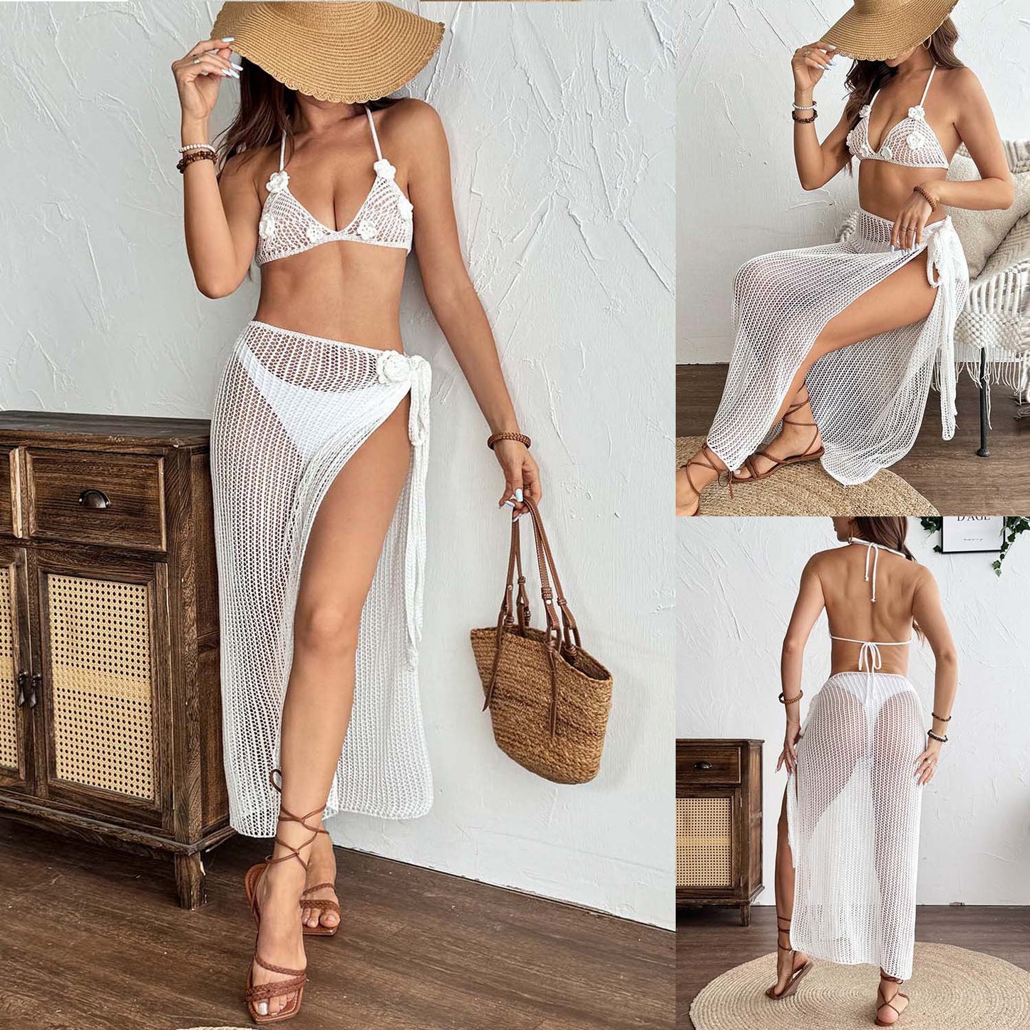 Beach Bikini Crochet Two-Piece Set