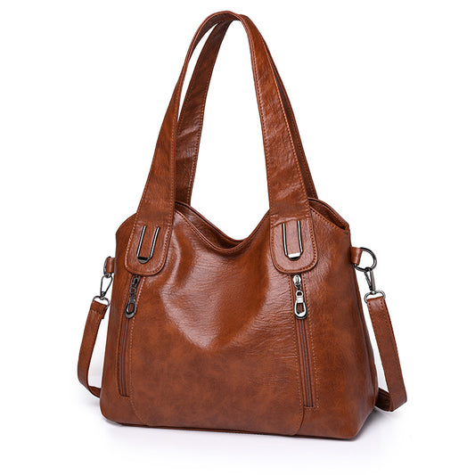 Fashionable Women's Trendy Contrasting Color Underarm Shoulder Bag