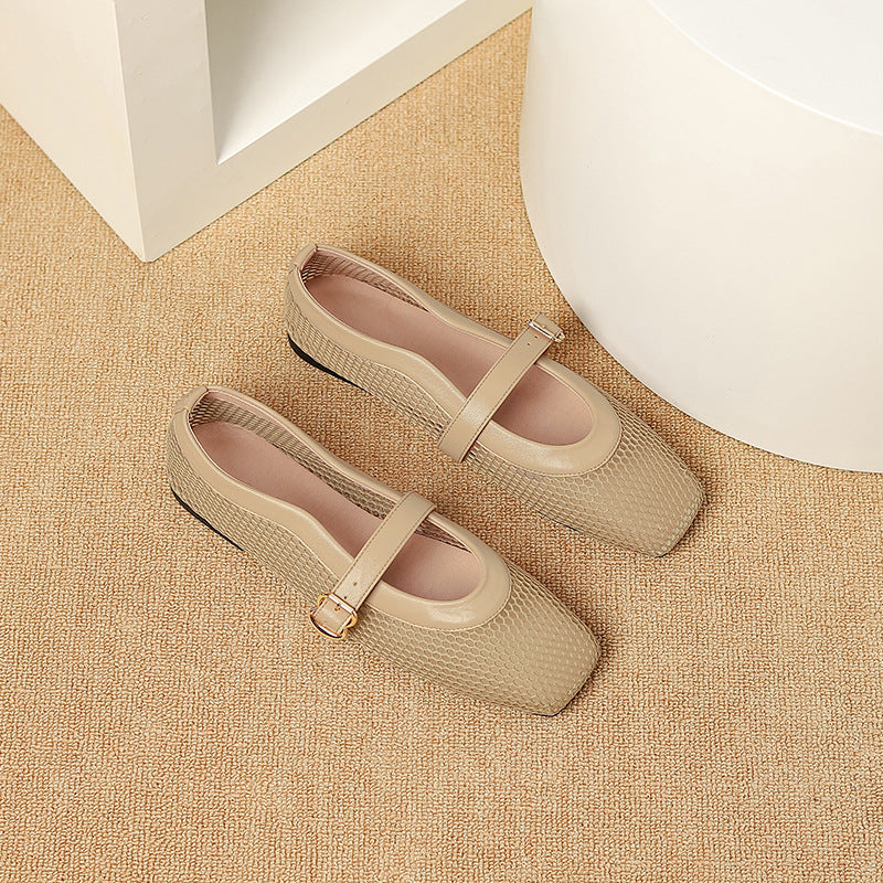 Summer Mesh Shoes Women's Breathable Shoes New Hollow Out Pumps