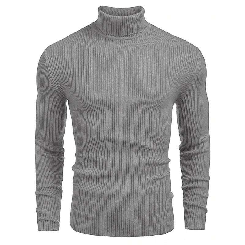 Autumn And Winter Men's Slim-fit High-neck Long-sleeved Sweater