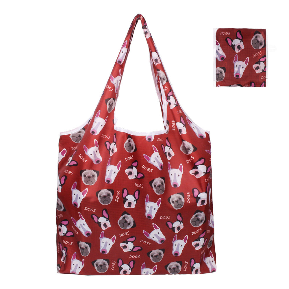 Portable Digital Printed Oxford Cloth Folding Shopping Bag
