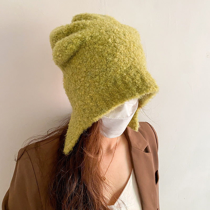 Women's Winter Day Protection Wool Ear Hat
