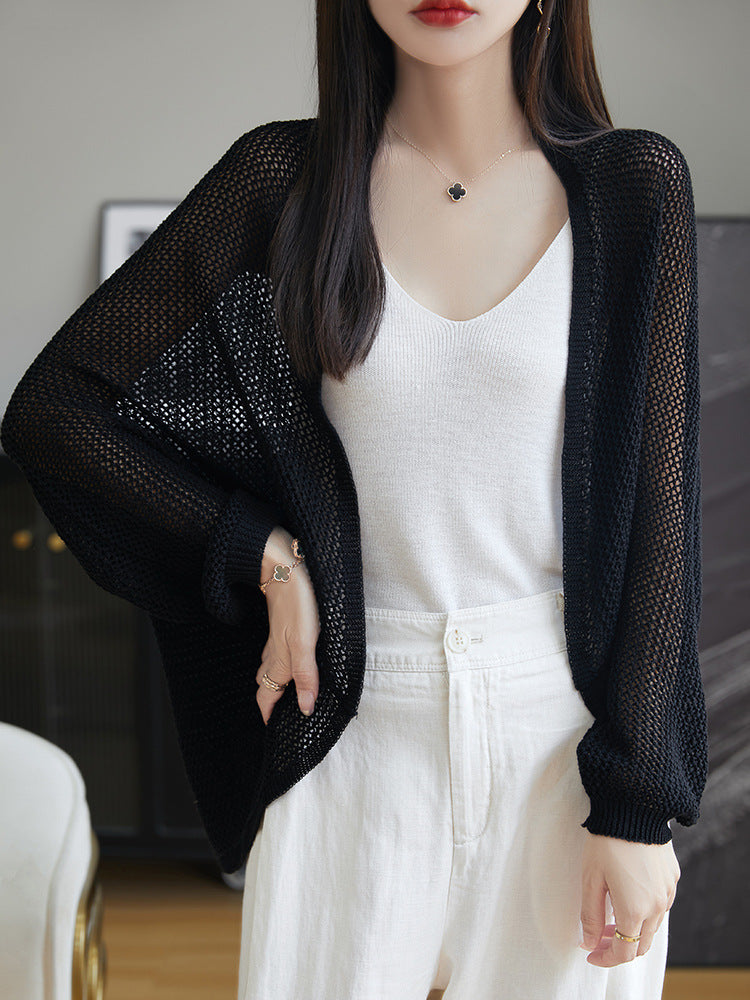 Tencel Hør Batwing-ærme Mesh Inverness Dame